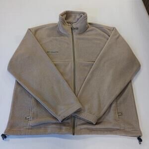 Columbia WM6113 Men's Beige Steens Mountain Fleece Full Zip Jacket Size Large